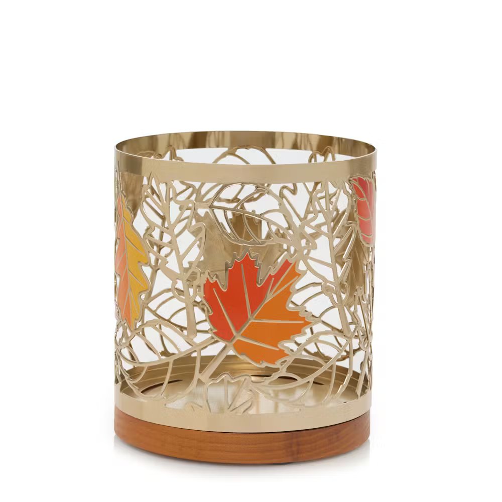 Fall Leaves Metal Holder