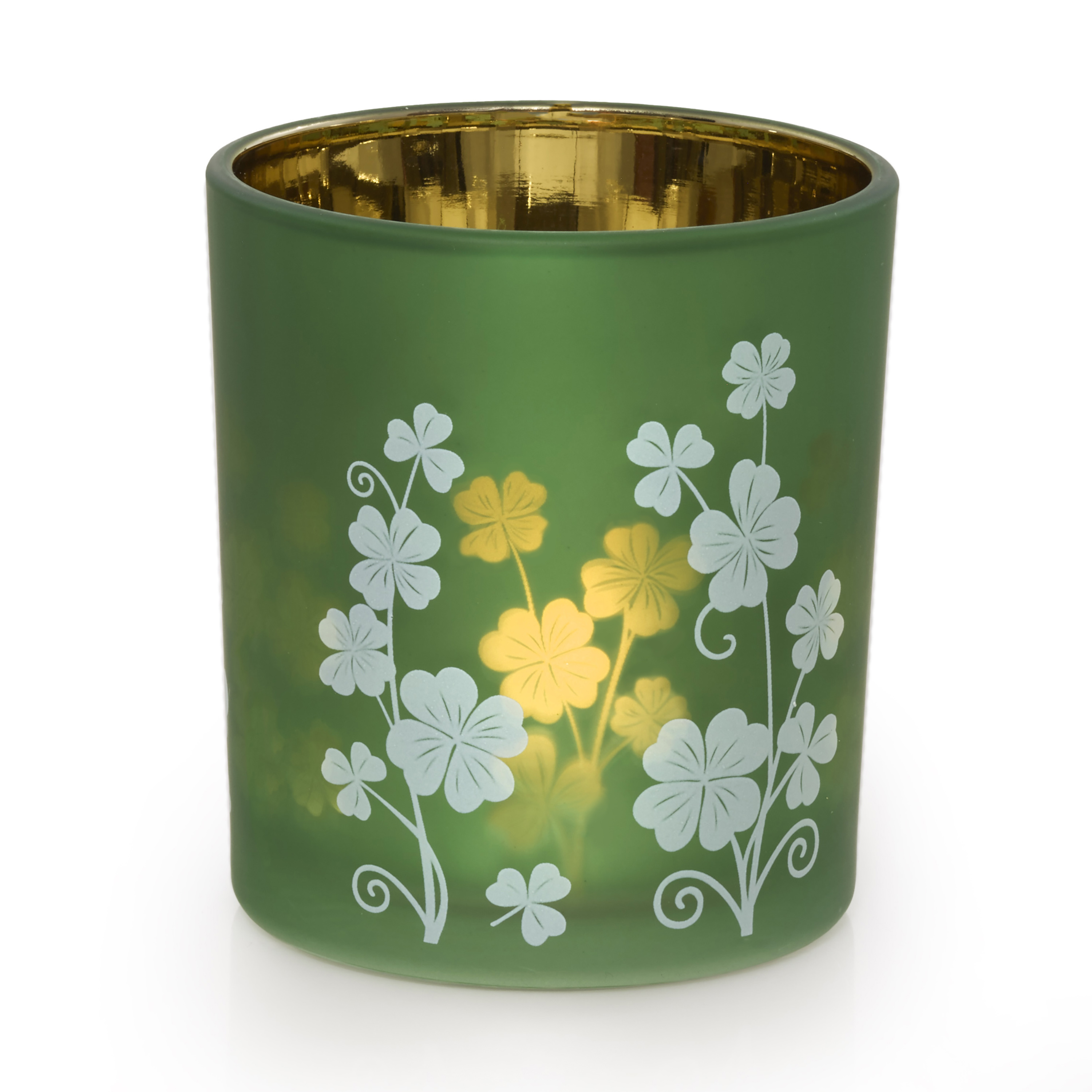 Shamrock Tea Light Candle Holder - Image 2