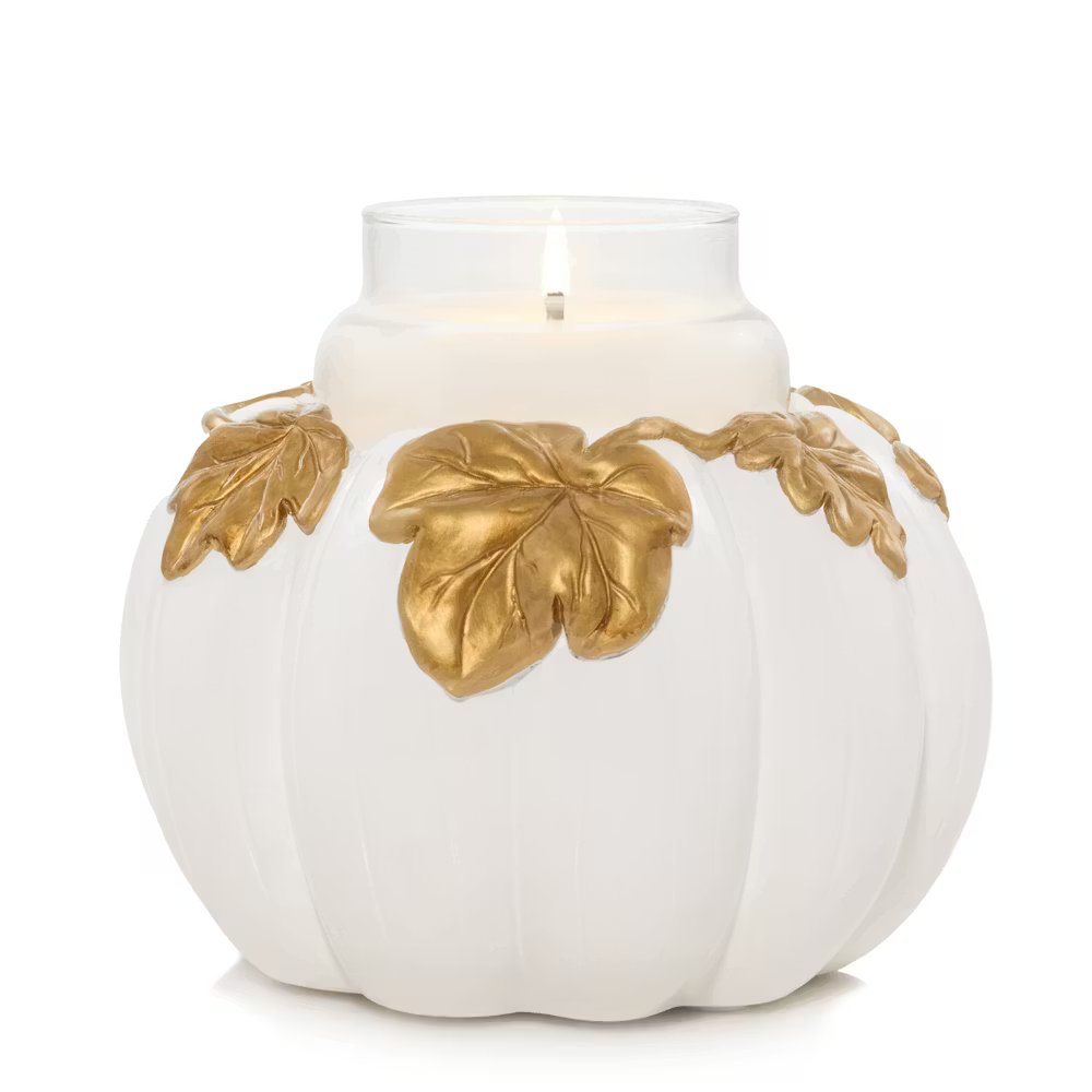 White Pumpkin Resin Holder - Image 2