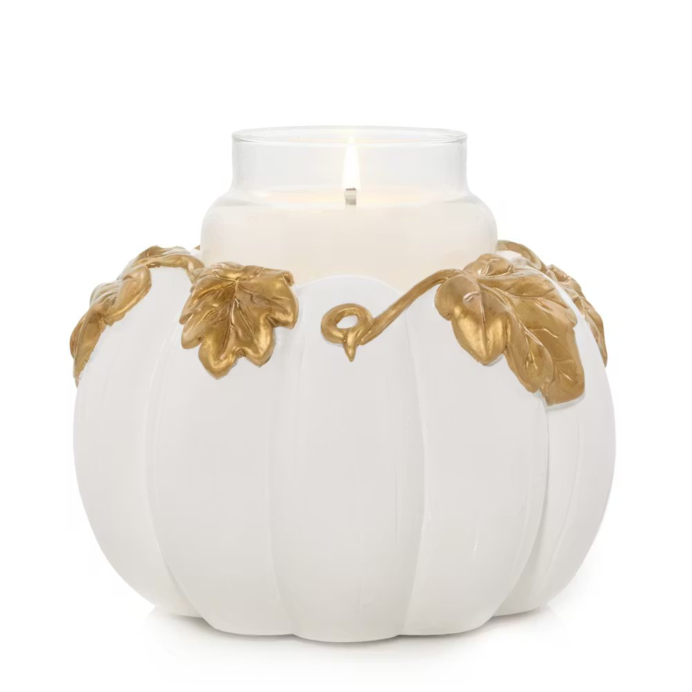 White Pumpkin Resin Holder - Image 4